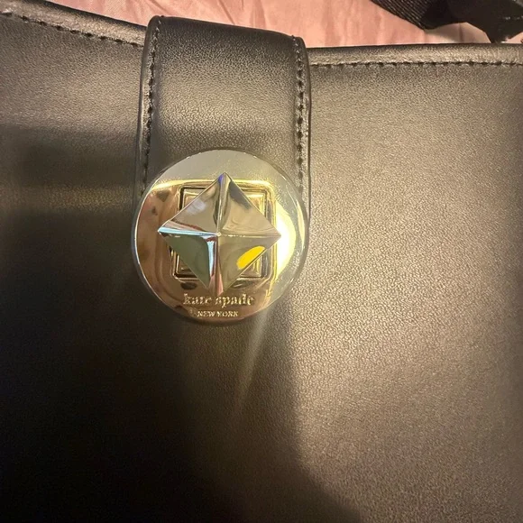 NWT Kate Spade Audrey Mini Black Leather Bucket Shoulder Crossbody Bag $329 - Picture 8 of 16